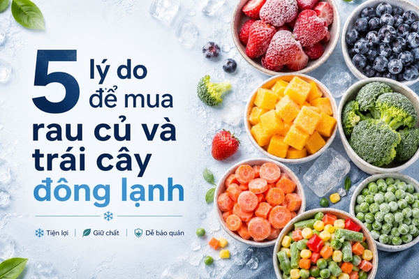 5 lý do để mua rau củ và trái cây đông lạnh
