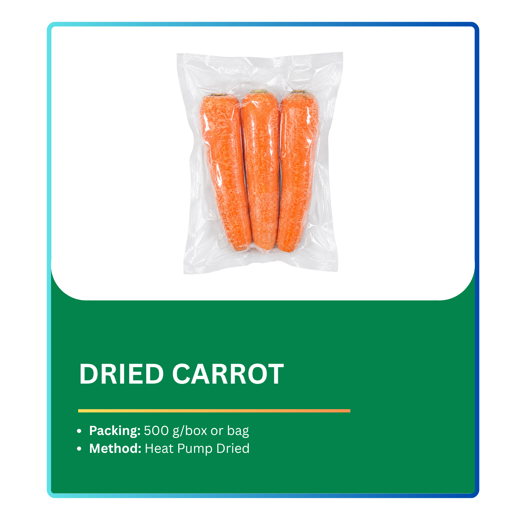 Dried Carrot