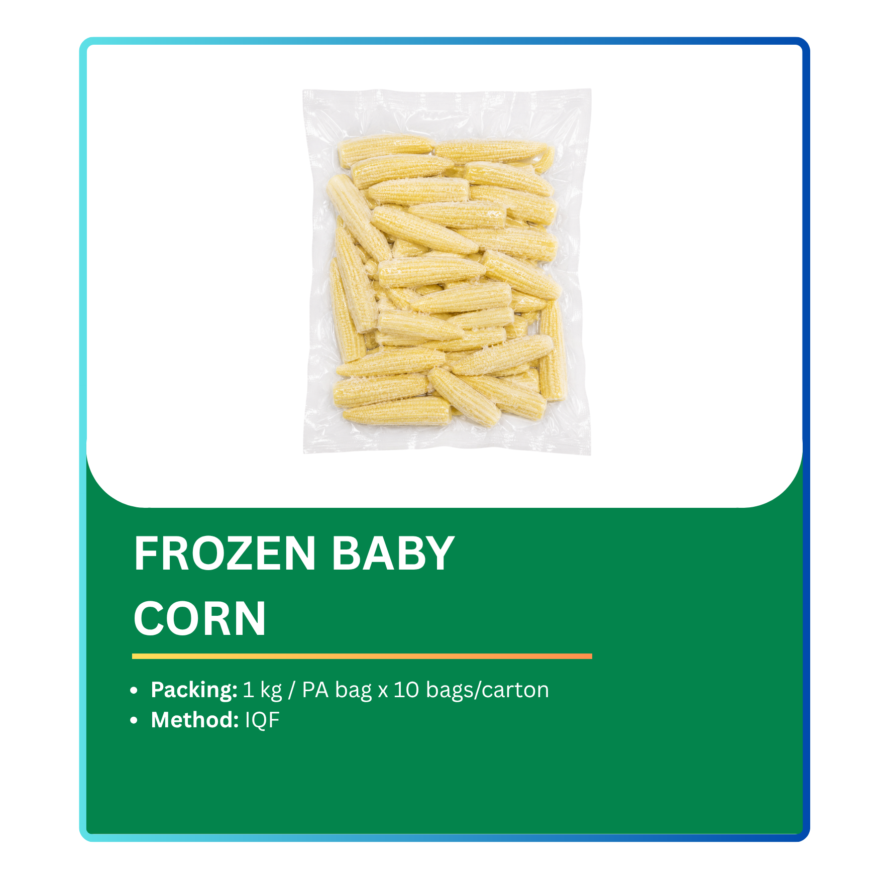 Frozen Baby Corn