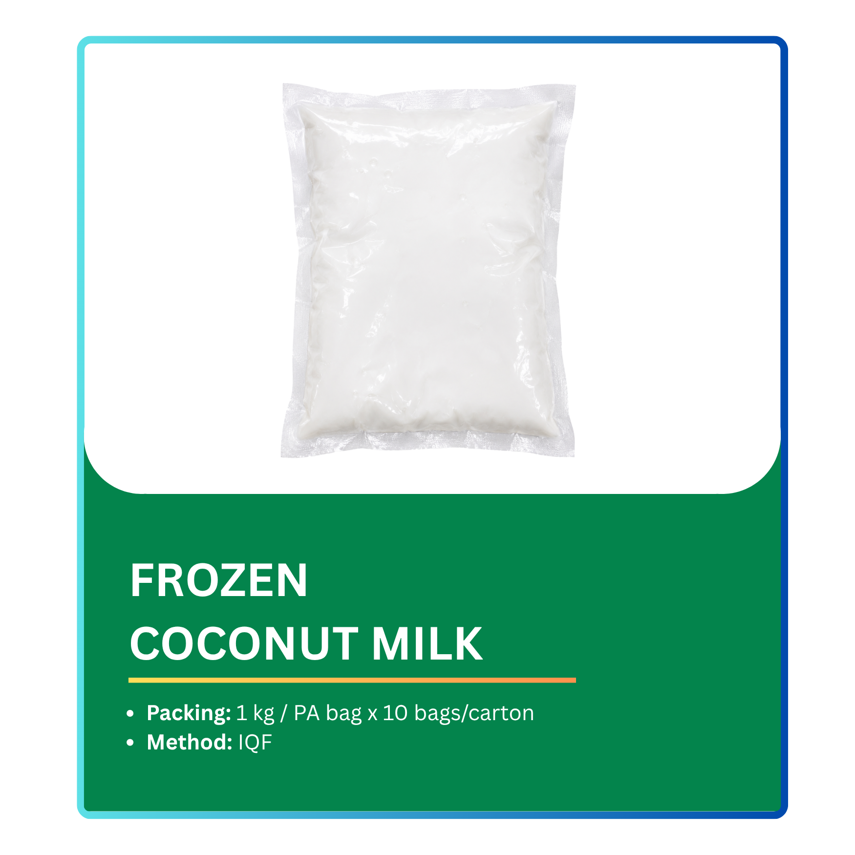 Frozen Coconut Milk