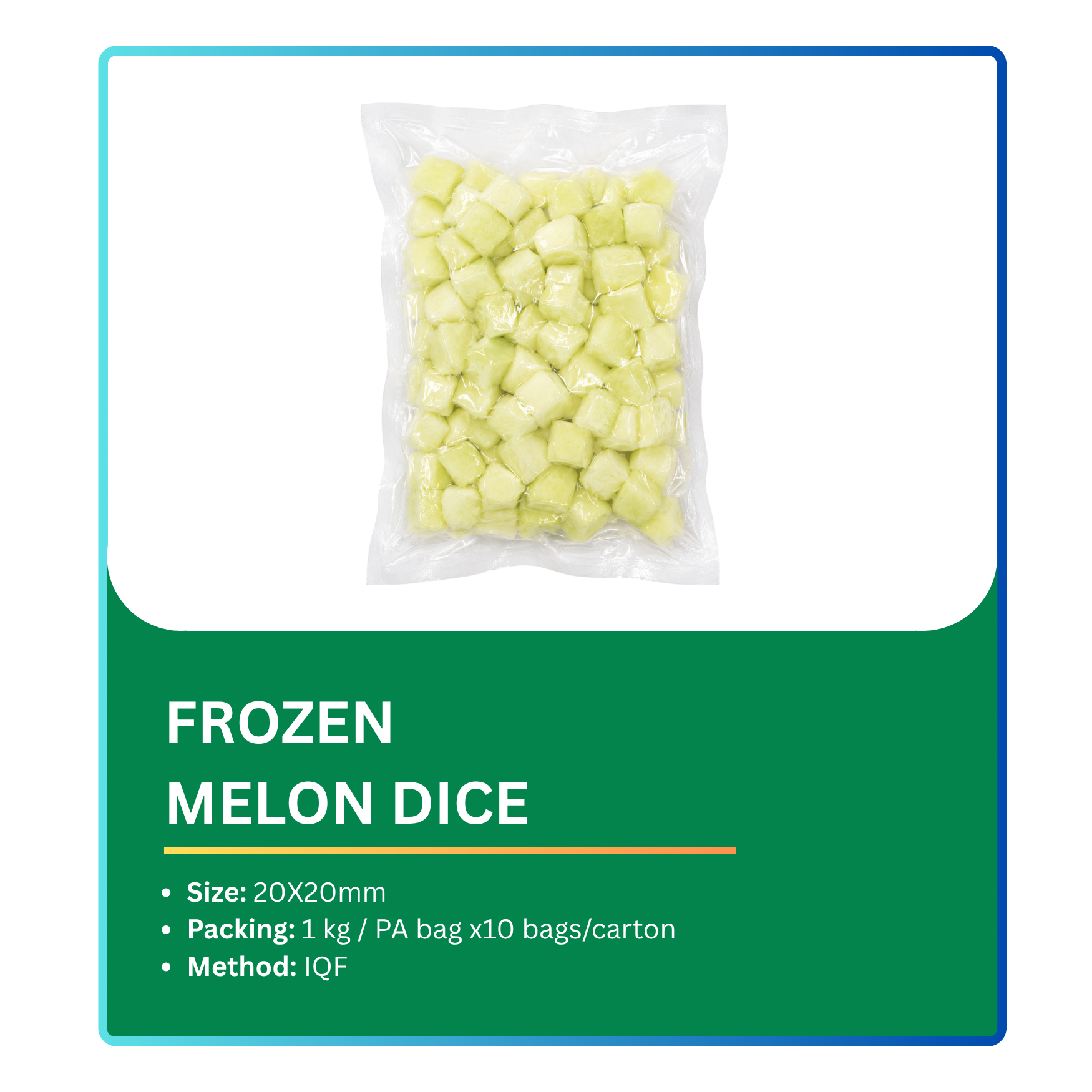 Frozen Melon Dice