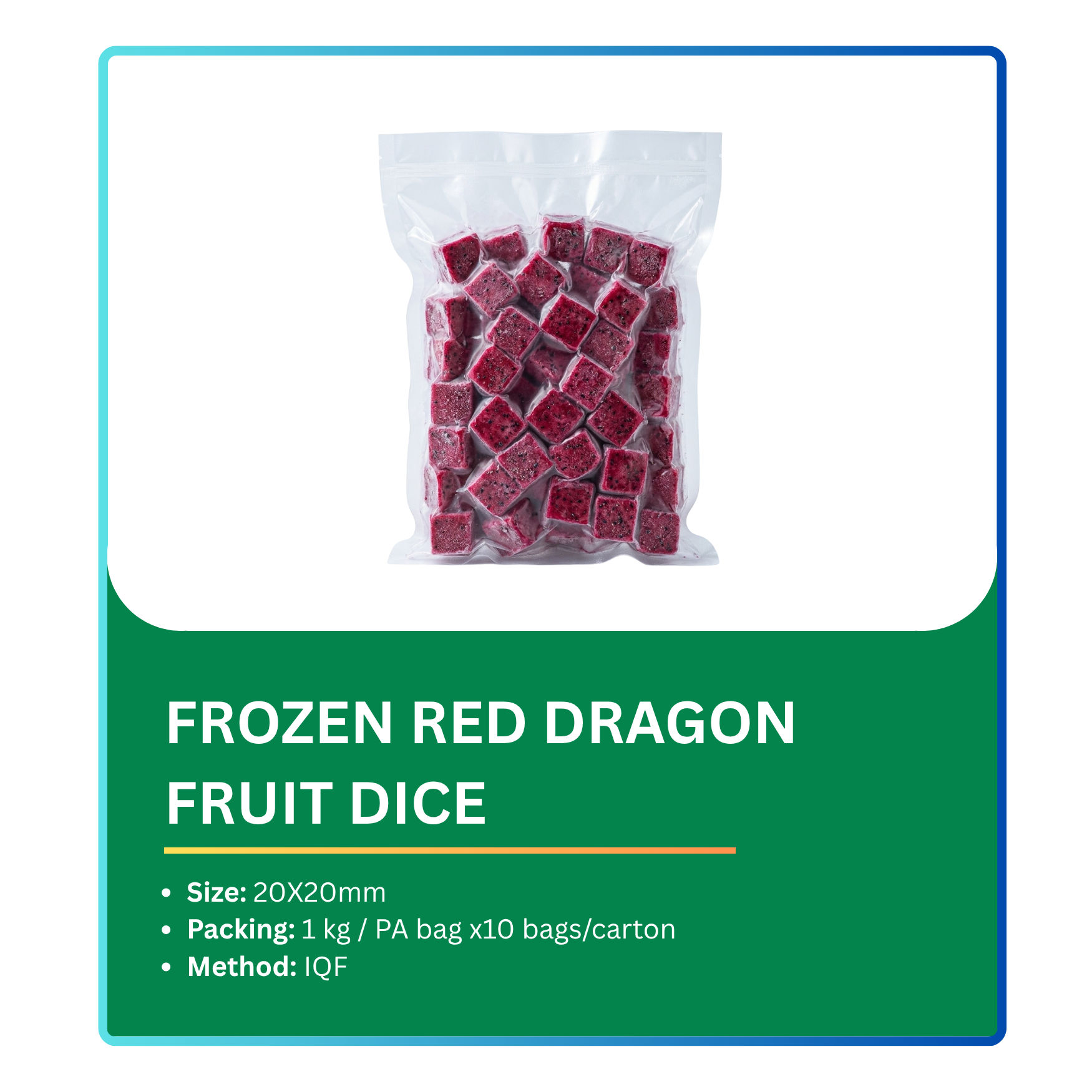 Frozen Red Deagon Fruit Dice